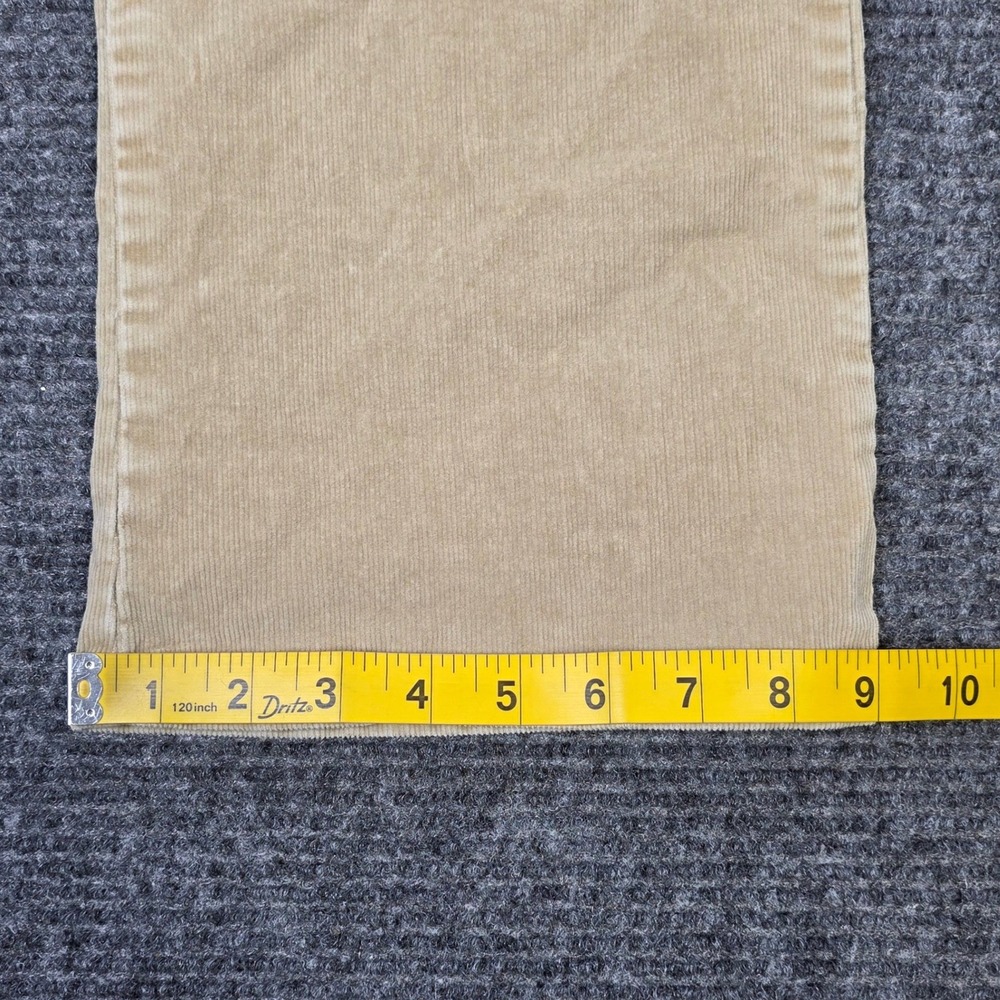 St. John's Bay Corduroy Straight Leg Pants Women's Size 12P Tan Beige Stretch - Picture 9 of 11